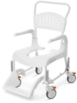 Dusch- und Toilettenrollstuhl Clean, höhenverstellbar